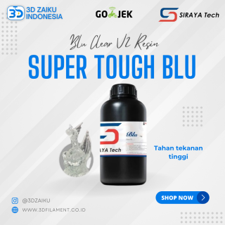 Original Siraya Tech Super Tough Blu and Blu Clear V2 Resin 3D Printer - Blue